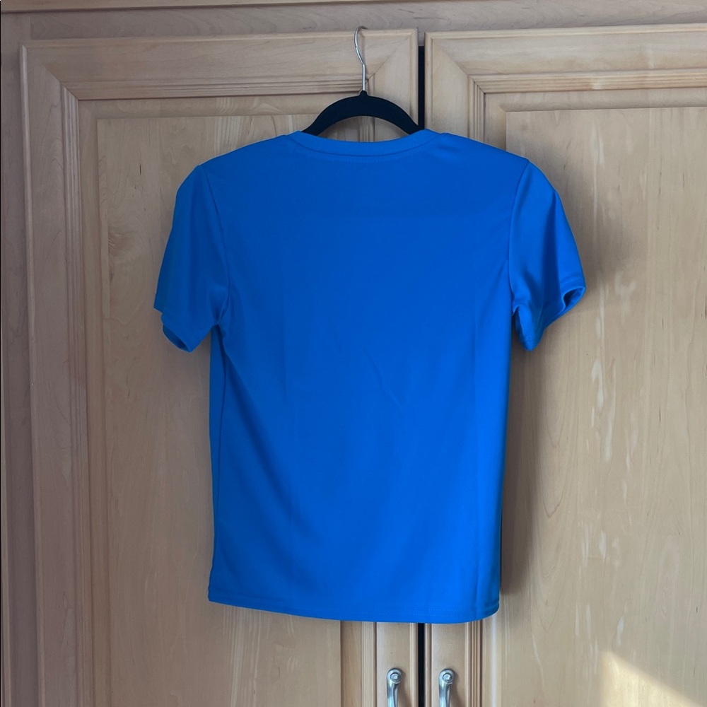 Kids Blue Baseball Graphic T-Shirt - Picture 2 of 5